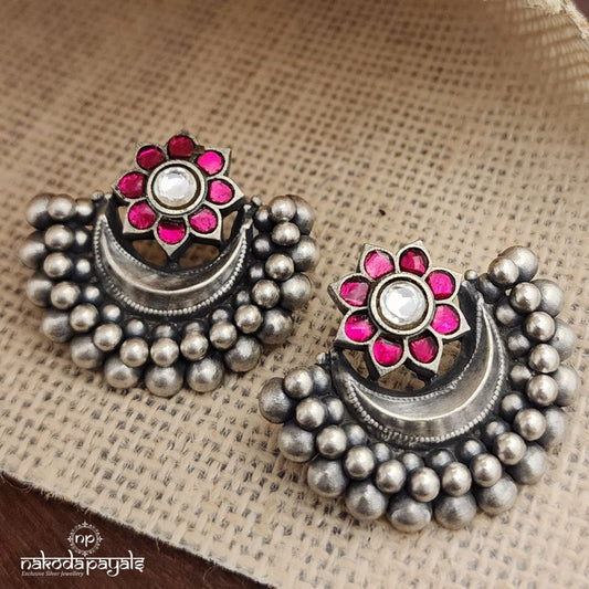 Flower Kundan Chandbali (S3553)