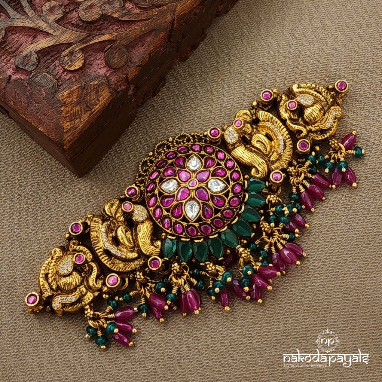 Green Drops Kundan Choker (Gn9796)