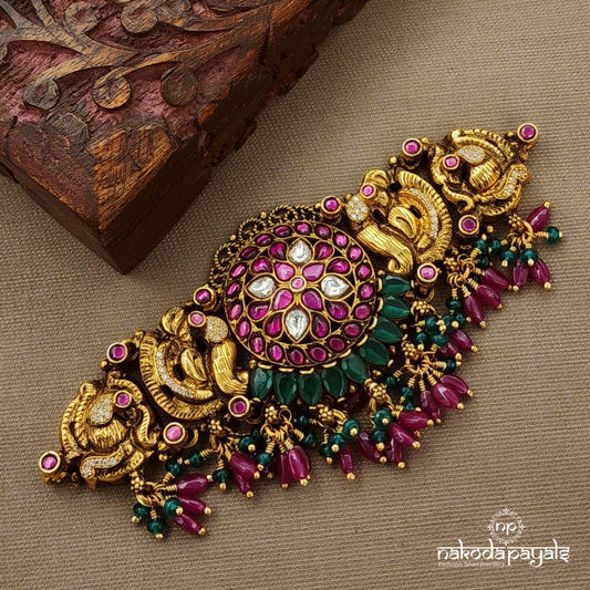 Green Drops Kundan Choker (Gn9796)