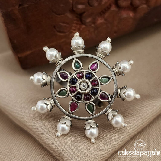 Navaratna Coruscating  Finger Ring (F2738)