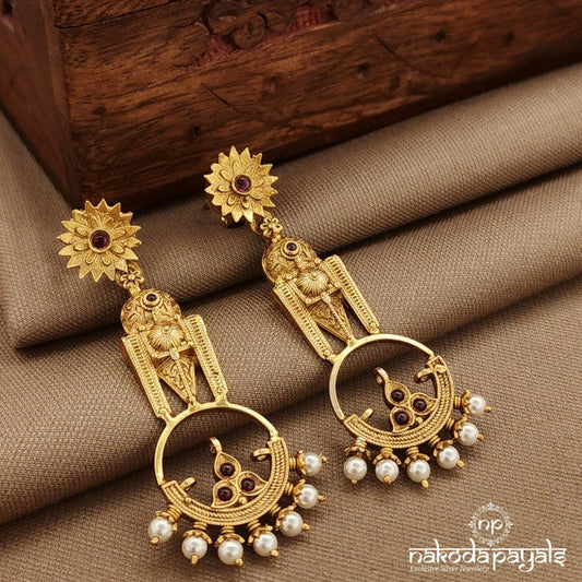 Traditional Pearled Drop  Earrings (Ge10270)
