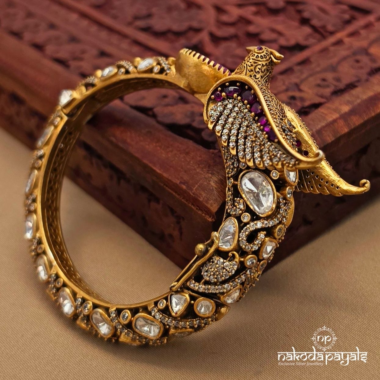 Unique Peacock Kada (2.4) (Gk3261)