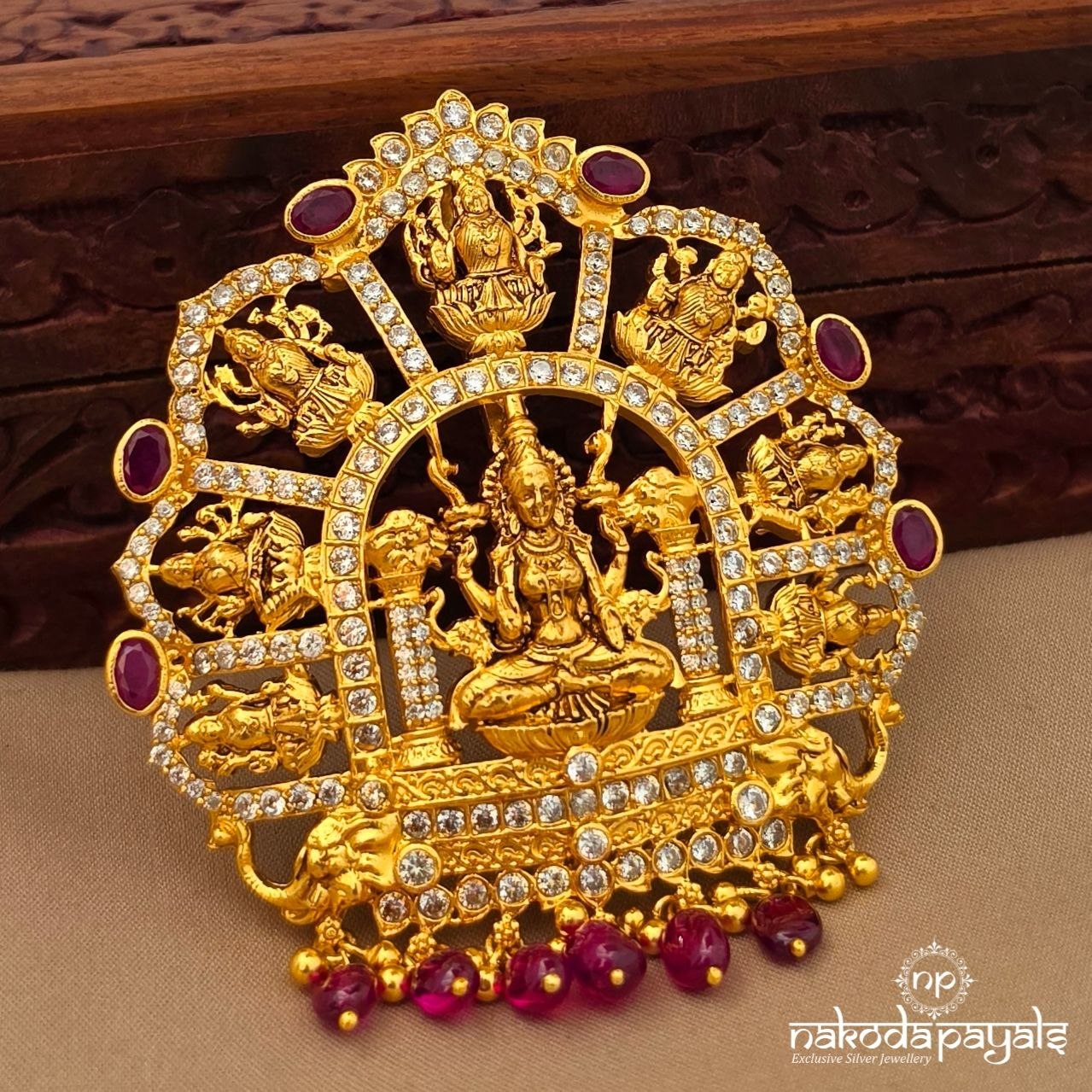 Divine Lakshmi Pink Dot Pendant (Gp2562)