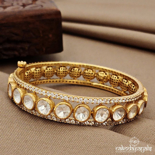 Sparkling Moissanite Kada (Gk3057)