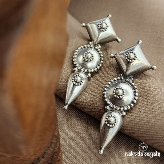 Squarish Tribal Plain Earrings (C3668)