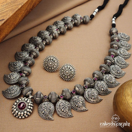 Mango Drops Neckpiece With Earrings (N11158)