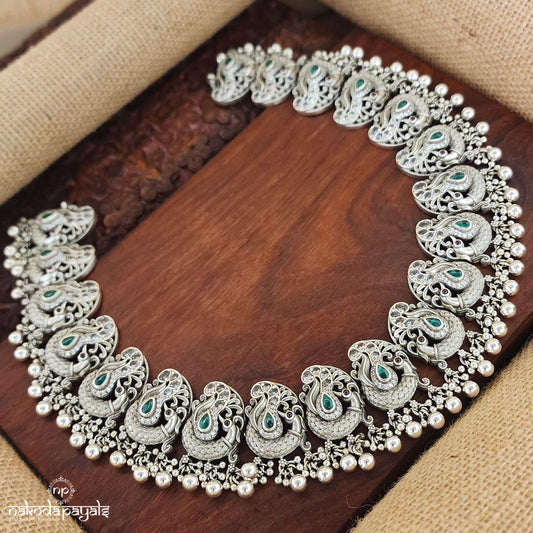 Peacock Charm Kemp Neckpiece (N10492)