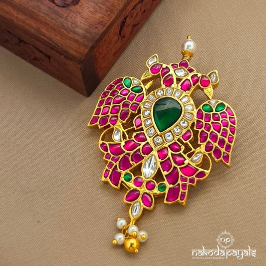 Exemplary Gandaberunda Kundan Pendant (Gp2373)