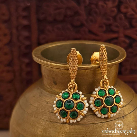 Exquisite Floral Pearl Chandbali (Ge11283)