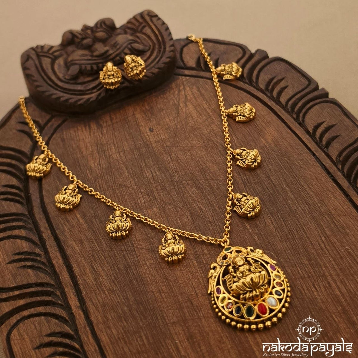 Navratna Lakshmi Neckpiece (Gn11065)