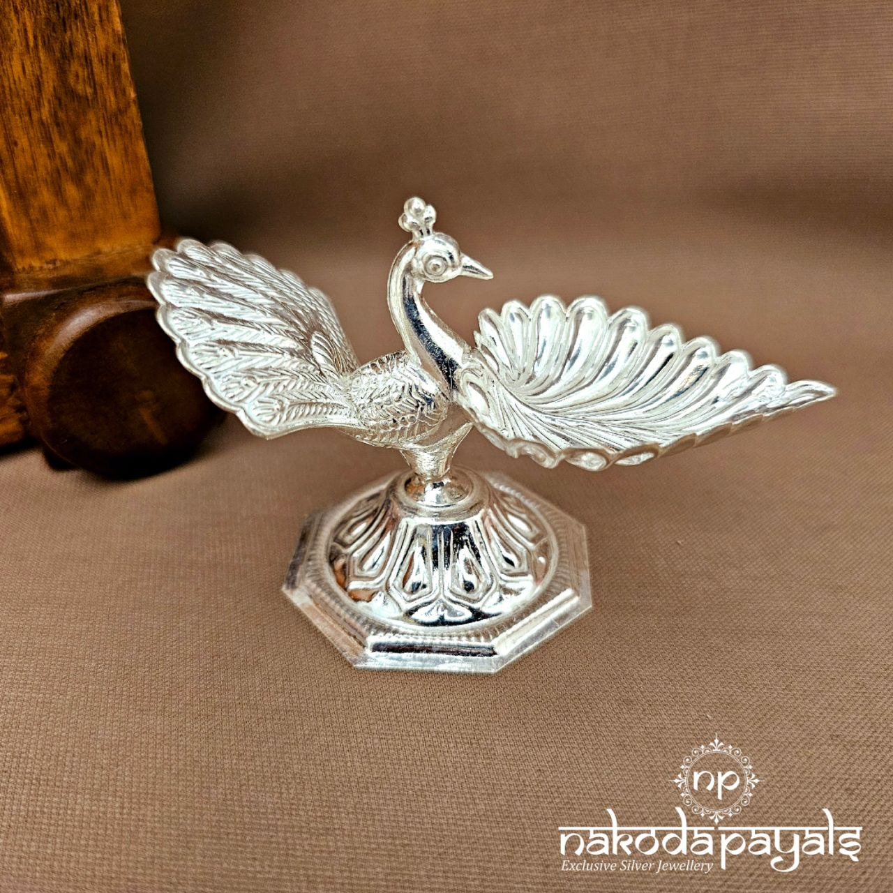 Fabulous Peacock Single Deepam (Aa2385-86)
