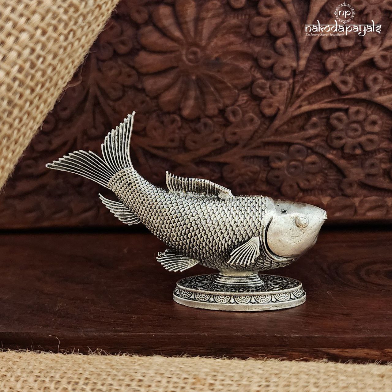 Oxidised Auspicious Fish (Aa2555)