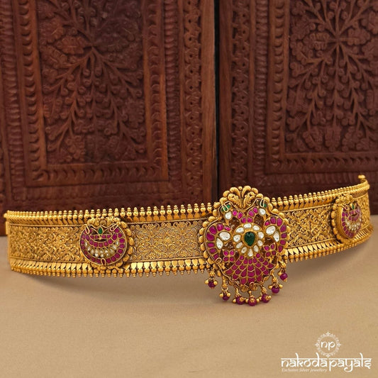 Gandaberunda Kundan Waistbelt (D0274)