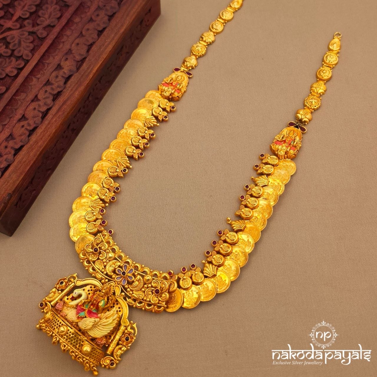 Chaotic Traditional Lakshmi Kasu Neckpiece (Gn10166)