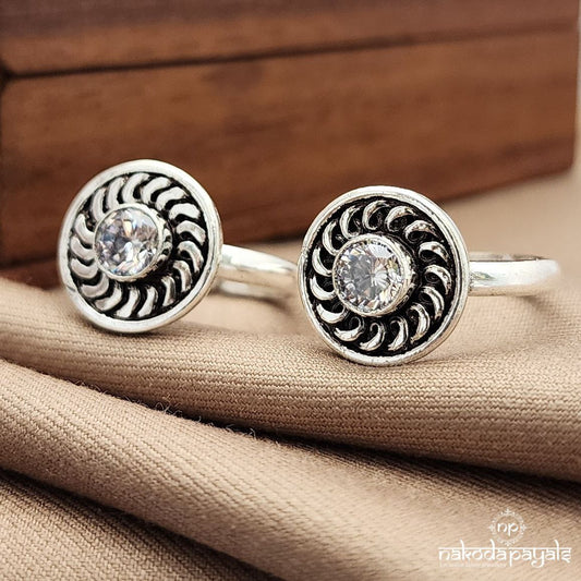 Unique White Toerings (T4682)