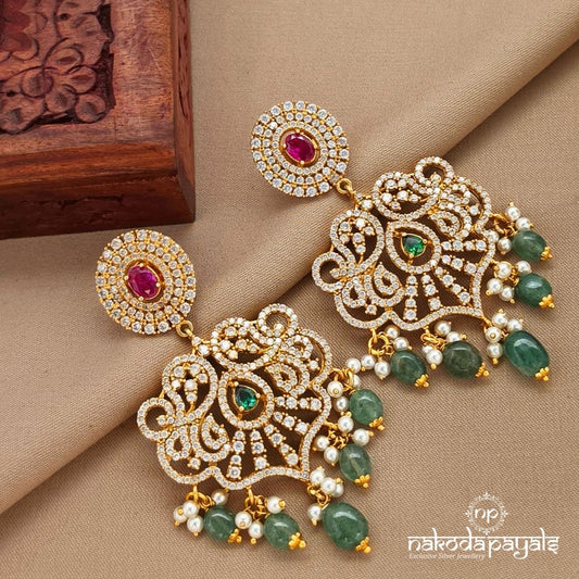 Stunning Pearly Chandbali (Ge10660)