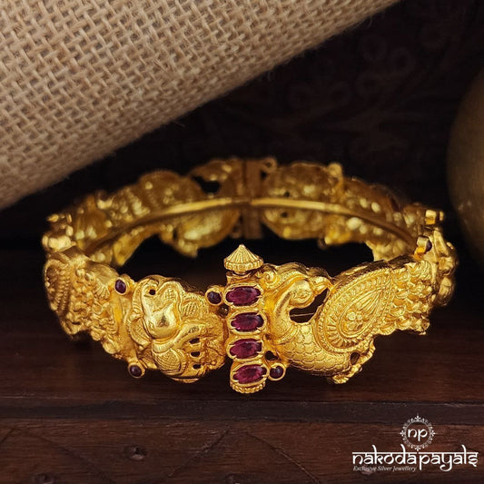 Pink Peacock Openable Kada (2.8) (Gk3129)