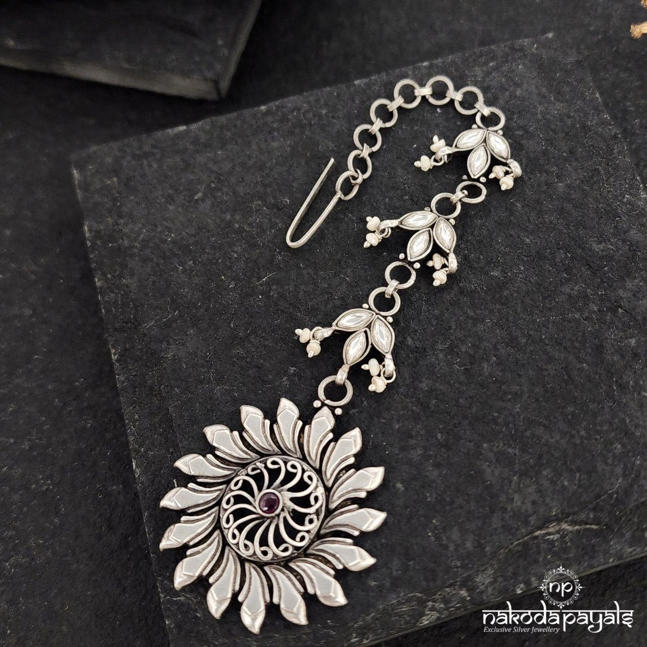 Pink Dot Surya Maang Tikka (M0389)