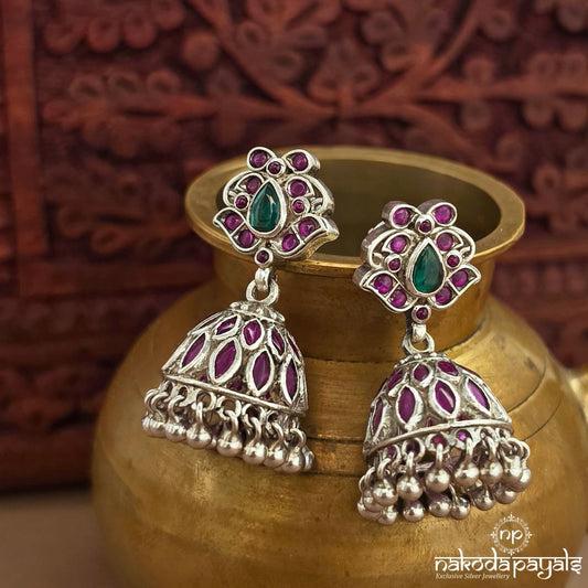 Green Ball Drop Jhumka (J1582)