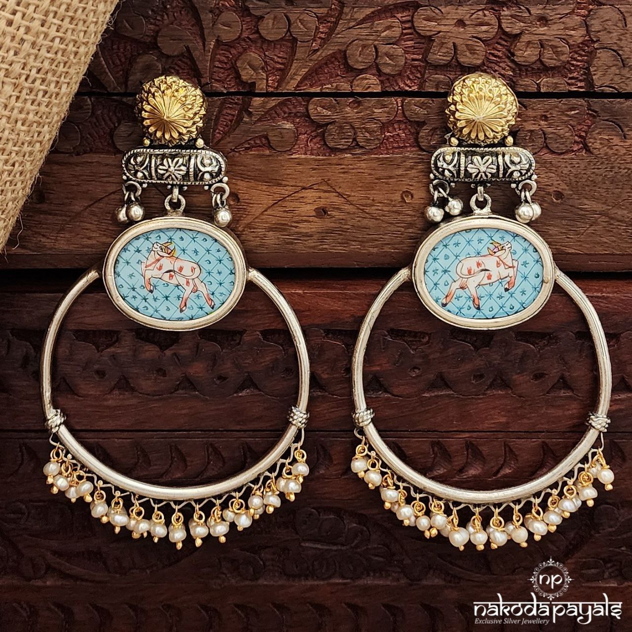 Dual Tone Cow Chandbali (Dt1416)