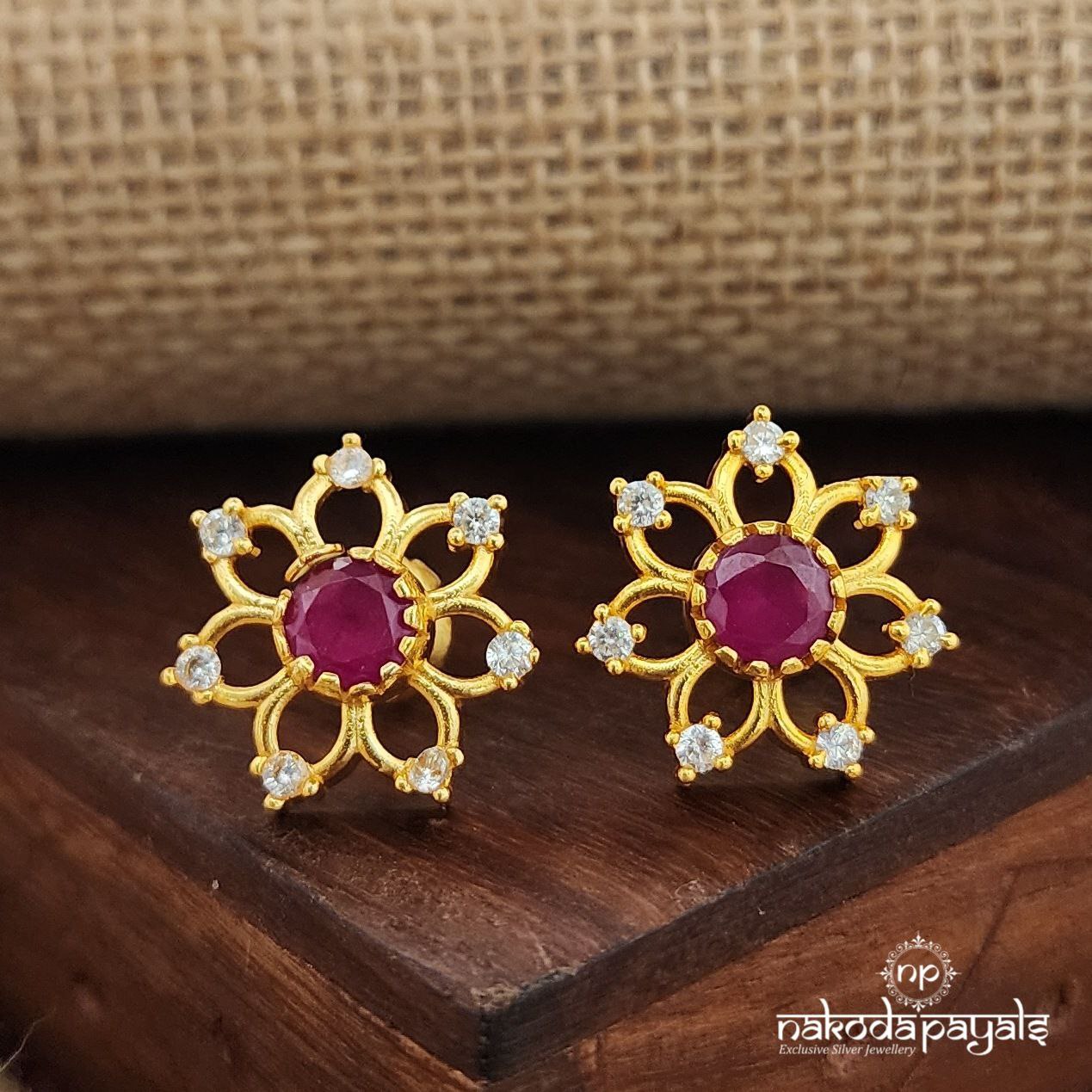 Pink Dot Studs(Ge9330)
