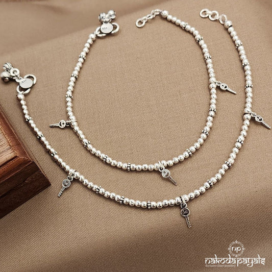 Key Drop  Ball Anklets (A6546)