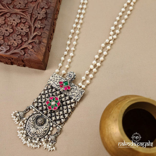 Half Moon Kundan Pearled Neckpiece (N10542)