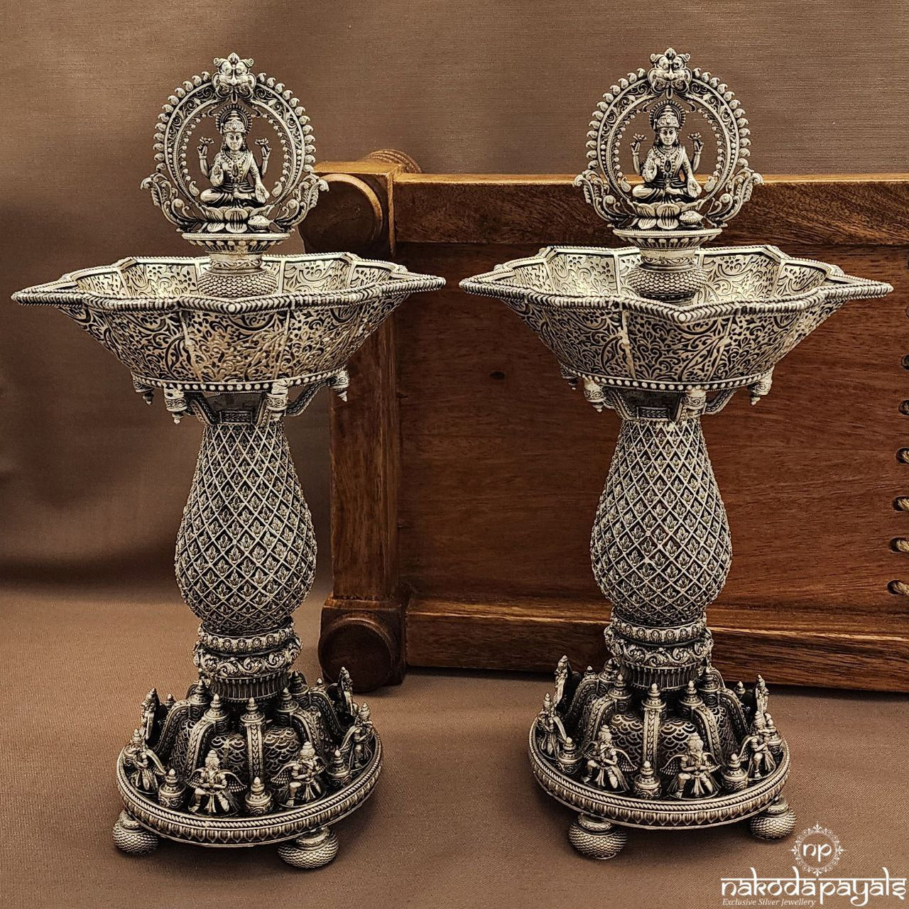 Hanuman "11 Inch" Deepam Pair (Aa2528)