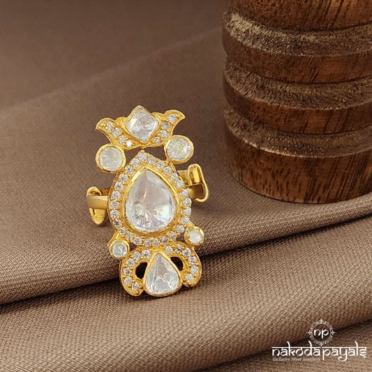 Moissanite Simple Finger Ring (F2903)