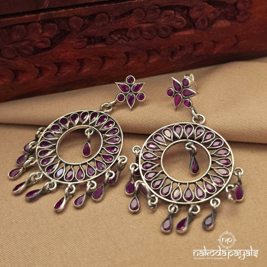 Pinkish Gorgeous Chandbali (C4056)