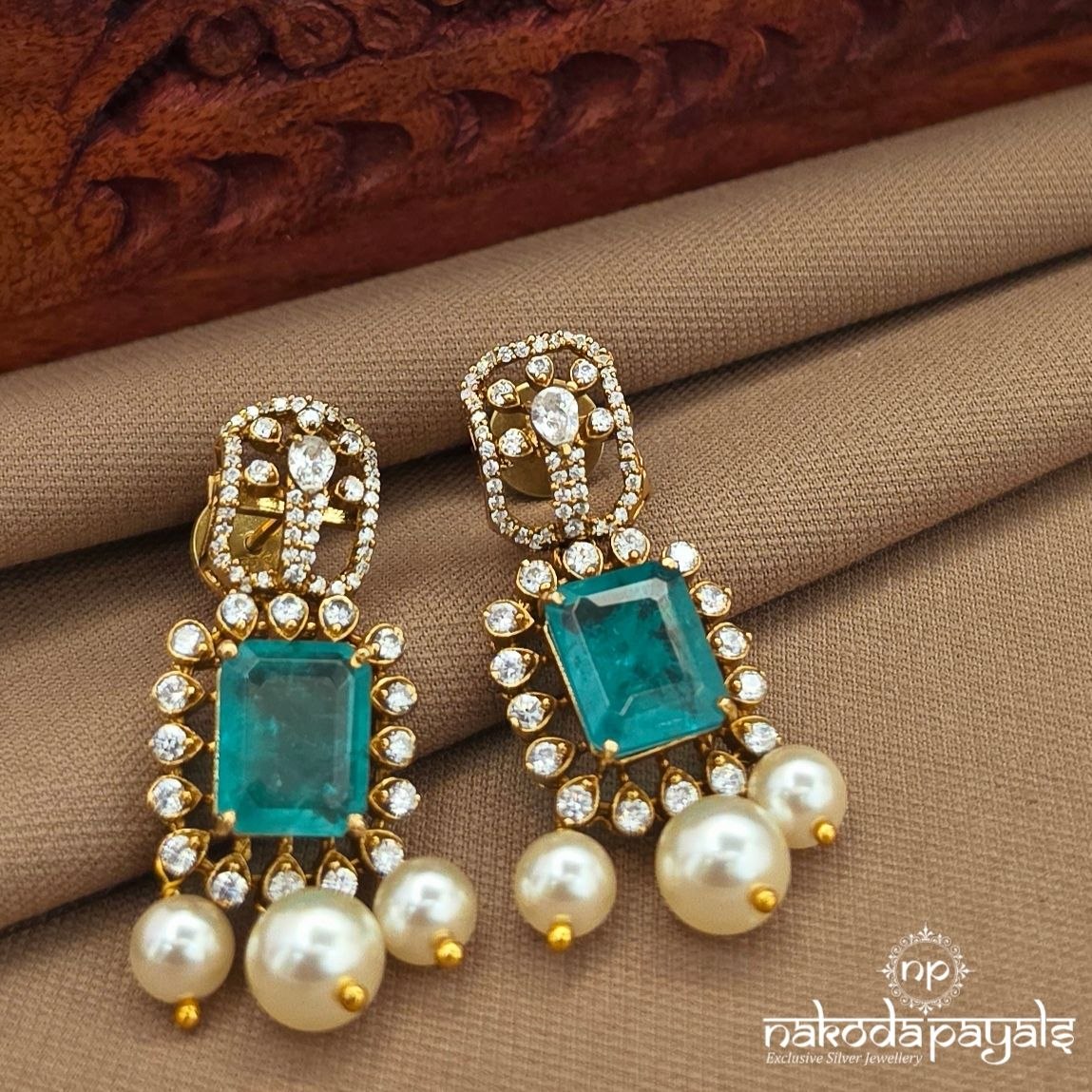 Pearled Drop Earrings (Ge10481)