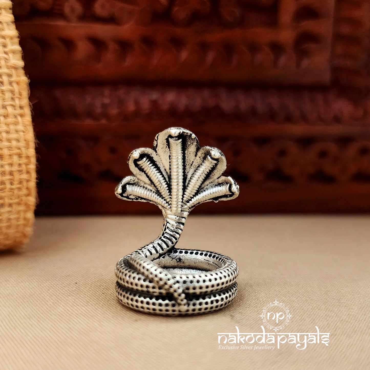 Five Headed Vasuki Snake Solid Idol(Aa2641)