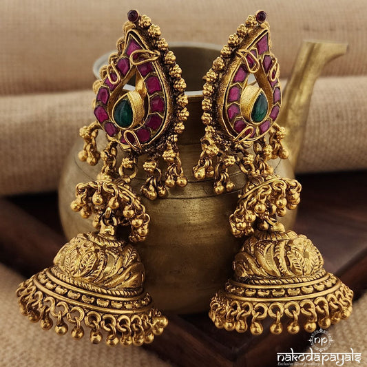 Kundan Layered Jhumka (Ge9062)