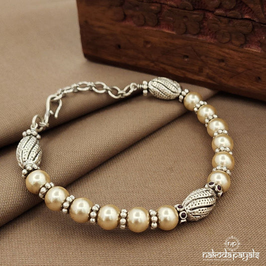 Simple Pearled Kada  (K6206)