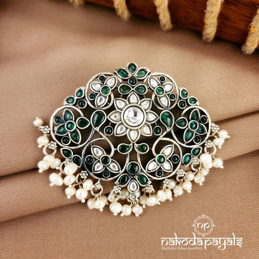 Greenish Pearled Drop Pendant (P2585)