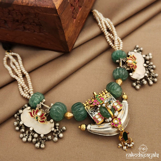 Lotus Kundan Neckpiece (N11510)