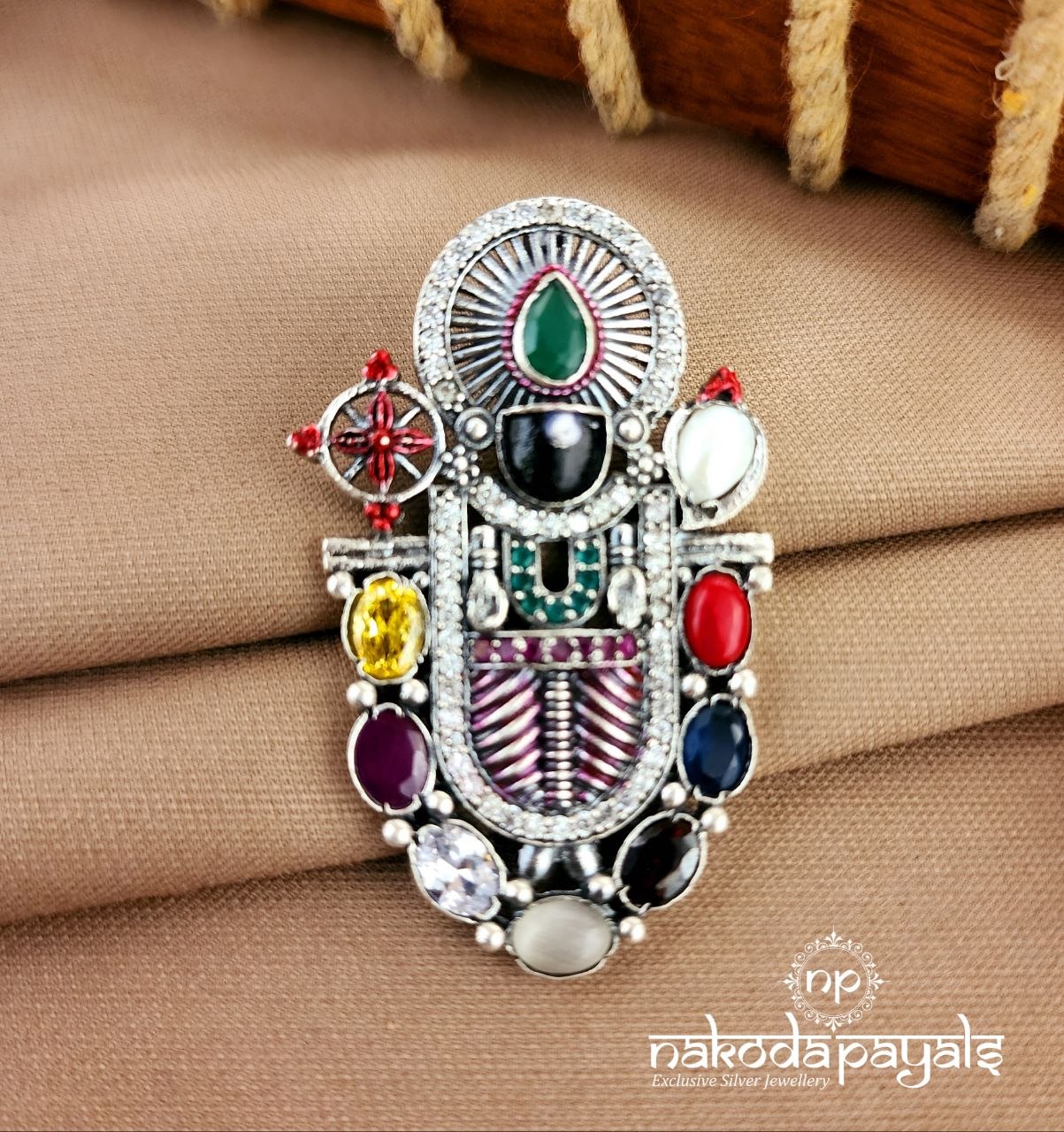 Navaratna Venkateshwara Pendant (P2593)