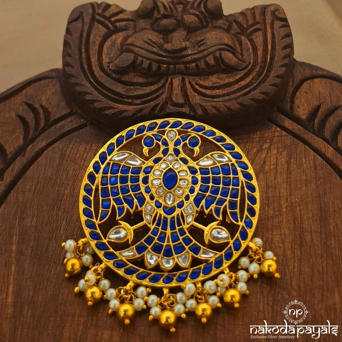Gandaberunda Bluish Pendant (Gp2706)