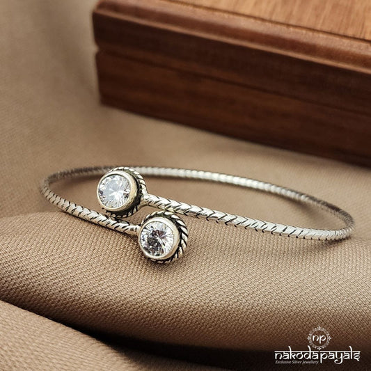 White Adjustable  Kada (K6137)