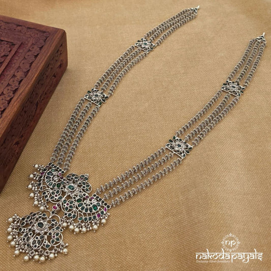 Endearing Greenish Oxidised Neckpiece (N11984)