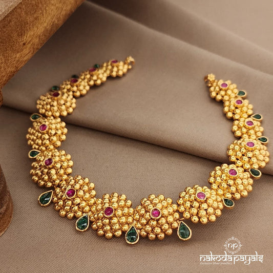 Mesmerizing Traditional Kemp Dot Neckpiece (Gn9290)