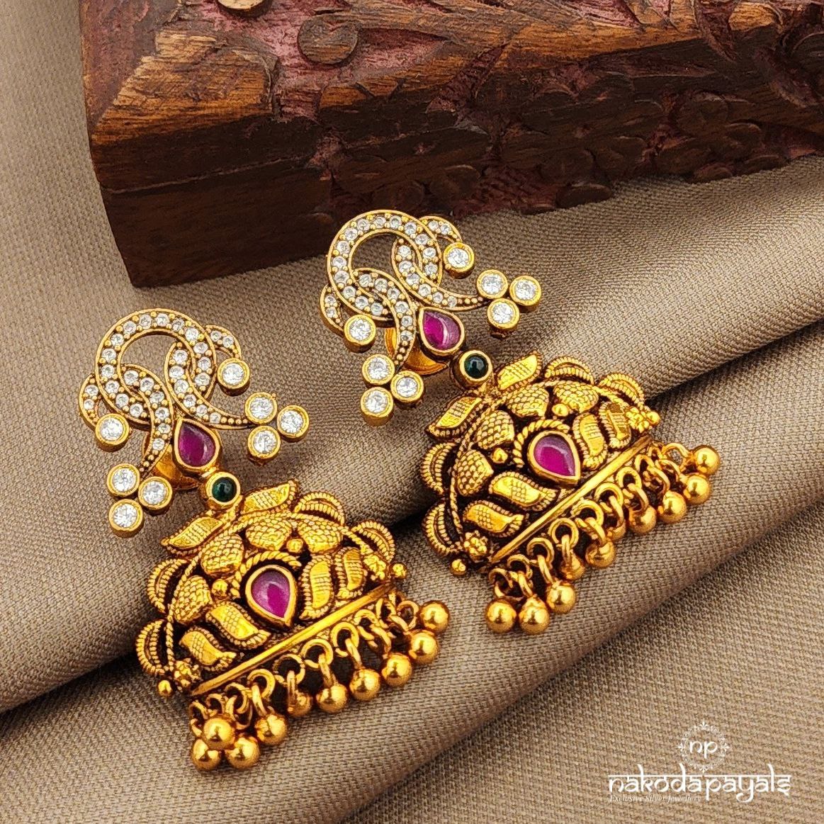 Sweetheart White Jhumka (Ge10238)