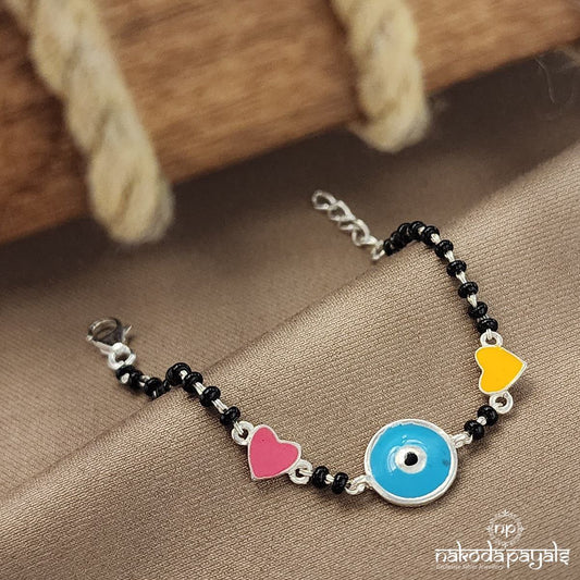 Pinkish Yellow Nazariya Kids Bracelet (Ka9391)