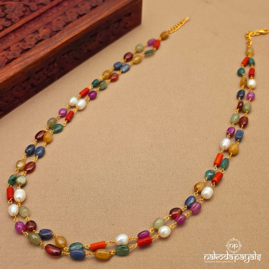 Gorgeous Navaratna Neckpiece (Gn10258)
