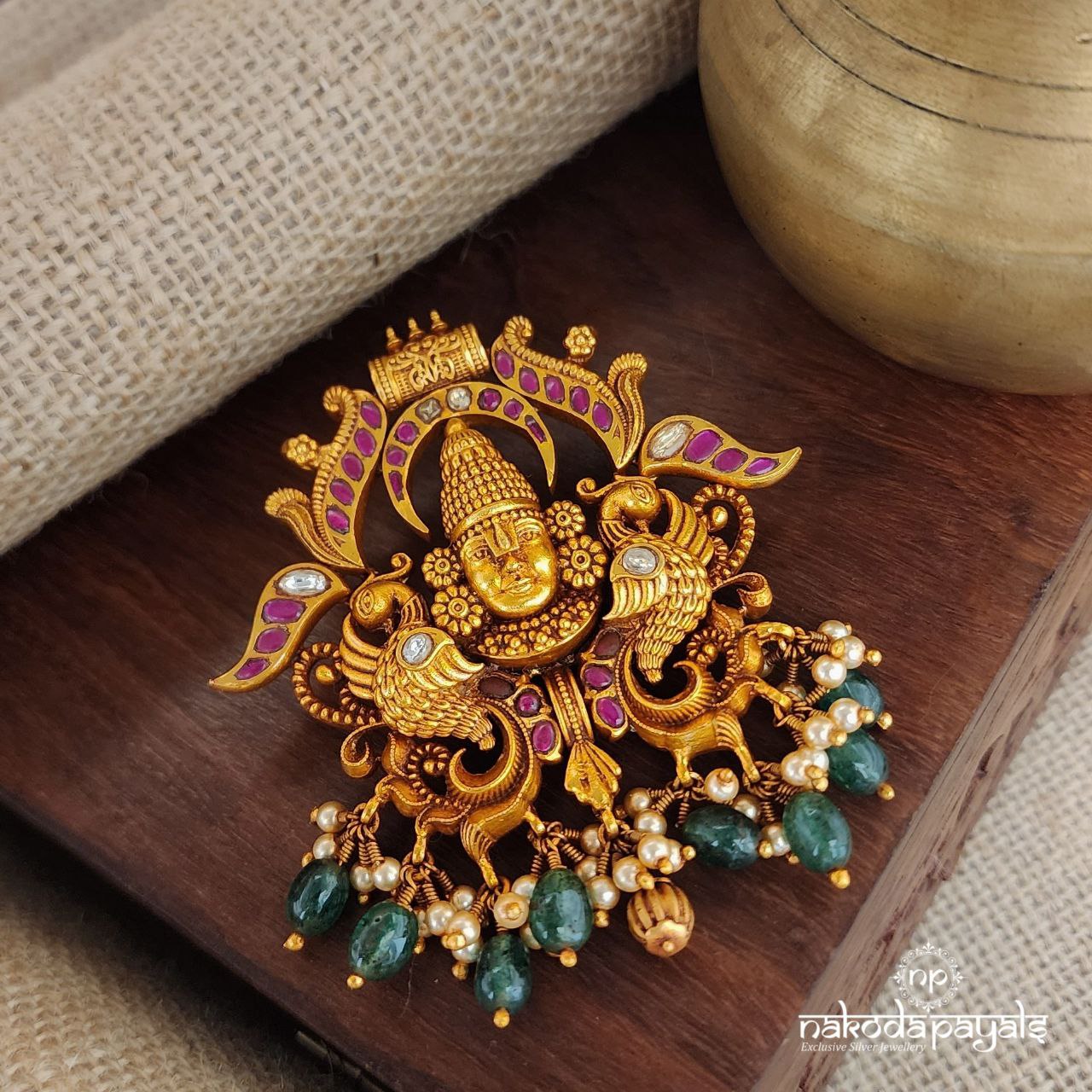 Twin Peacock Venkatraman Pendant (Gp1994)