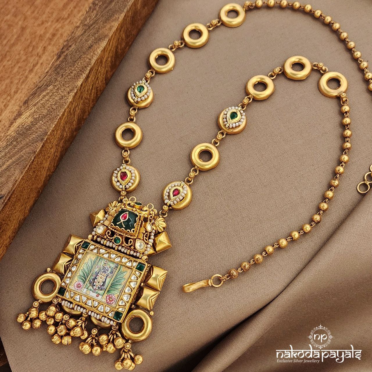 Gorgeous Squarish Srinathji Neckpiece (Gn9276)