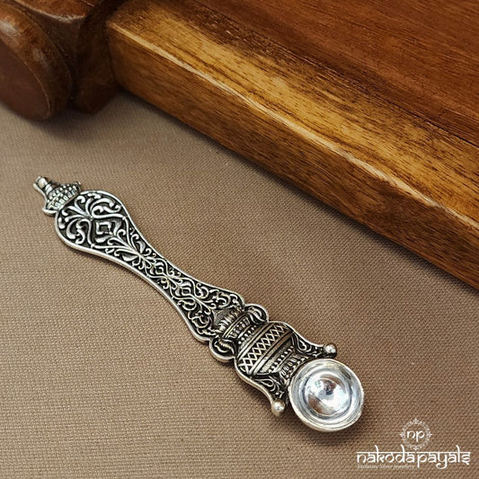 Oxidised Pooja Spoon ''4 Inches" (Aa2545)