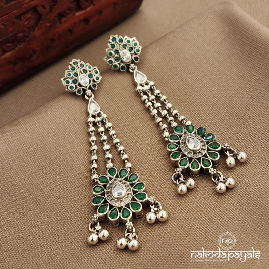 Green Drop Earrings (C3917)