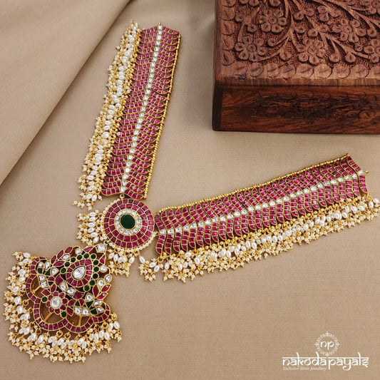 Grand Kundan Pearled Neckpiece (Gn8888)