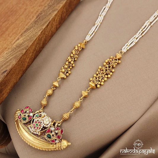 Amazing Kundan Floral Peocock Neckpiece (Gn9280)